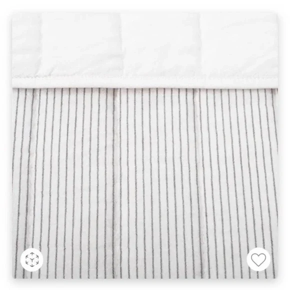 Hearth & Hand King Microstripe Quilt, Sour Cream/Railroad Gray - Picture 3 of 11